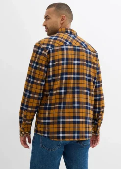 Flanellhemd mit wärmendem Fleecefutter Herren Große Größen|Outdoorbekleidung