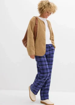 Damen bonprix Bekleidung·Kleider|Hosen|Flanellhose aus reiner Bio-Baumwolle