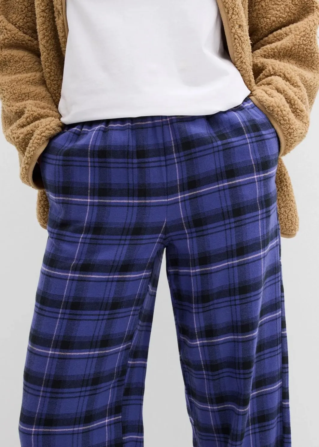 Damen bonprix Bekleidung·Kleider|Hosen|Flanellhose aus reiner Bio-Baumwolle