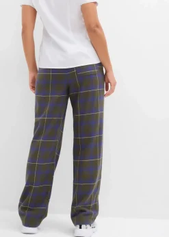 Damen bonprix Hosen|Bekleidung·Kleider|Flanellhose aus reiner Bio-Baumwolle