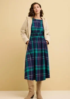 Online Flanellkleid aus reiner Baumwolle Damen Bekleidung·Pullover & Strickjacken|Nachhaltigere Materialien