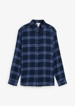 Herren bonprix Große Größen|Hemden|Flanell-Langarmhemd aus reiner Bio-Baumwolle