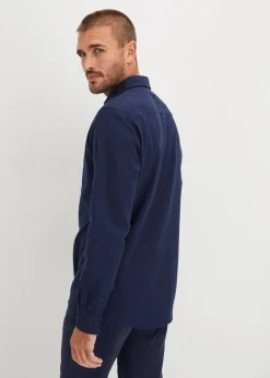 Herren bonprix Große Größen|Hemden|Flanell-Langarmhemd aus reiner Baumwolle