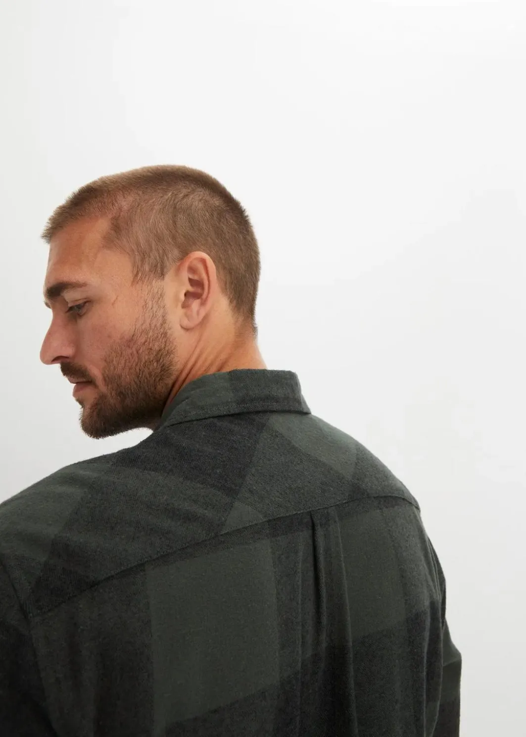 Online Flanell-Langarmhemd aus weicher Baumwolle Herren Große Größen|Hemden