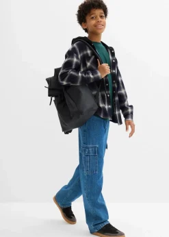 New Flanell-Langarmhemd mit Kapuze Kinder Jungen 9-16 Jahre·Anzüge & Hemden