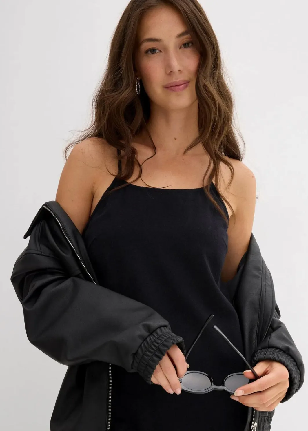Damen bonprix Kleider|Flanell-Trägerkleid aus reiner Baumwolle