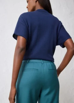 Damen bonprix Hosen|Bekleidung·Kleider|Flared Hose mit Wollanteil