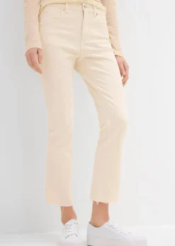 Damen bonprix Bekleidung·Shirts & Tops|Jeans|Flared Jeans High Waist, cropped