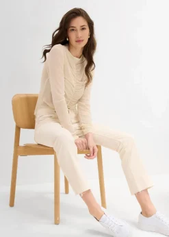 Damen bonprix Bekleidung·Shirts & Tops|Jeans|Flared Jeans High Waist, cropped