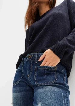 Clearance Flared Jeans Low Waist, Stretch Damen Bekleidung·Shirts & Tops|Jeans