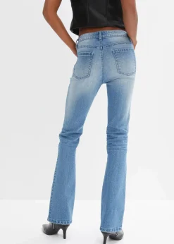 Best Flared Jeans Mid Waist, Stretch Damen Jeans|Kurzgrößen