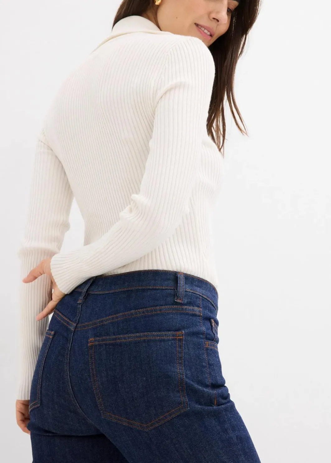 Flared-Jeans Mid Waist Damen Bekleidung·Shirts & Tops|Jeans