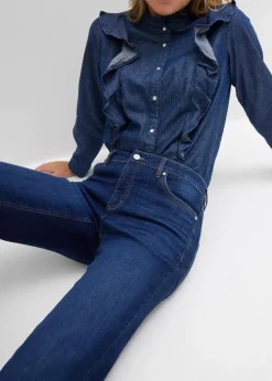 Damen bonprix Jeans|Bekleidung·Shirts & Tops|Flared-Jeans Mid Waist