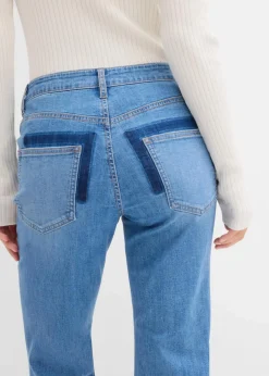 Outlet Flared-Jeans Mid Waist Damen Bekleidung·Shirts & Tops|Jeans