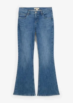 Damen bonprix Jeans|Bekleidung·Shirts & Tops|Flared-Jeans Mid Waist