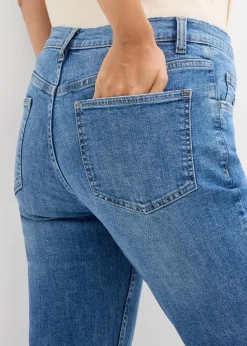 Damen bonprix Jeans|Bekleidung·Shirts & Tops|Flared-Jeans Mid Waist