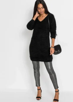 Sale Flauschiger Long-Pullover Damen Bekleidung·Umstandsmode|Strickmode