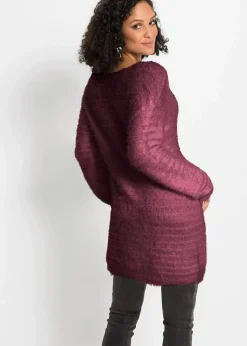 Damen bonprix Bekleidung·Umstandsmode|Strickmode|Flauschiger Long-Pullover