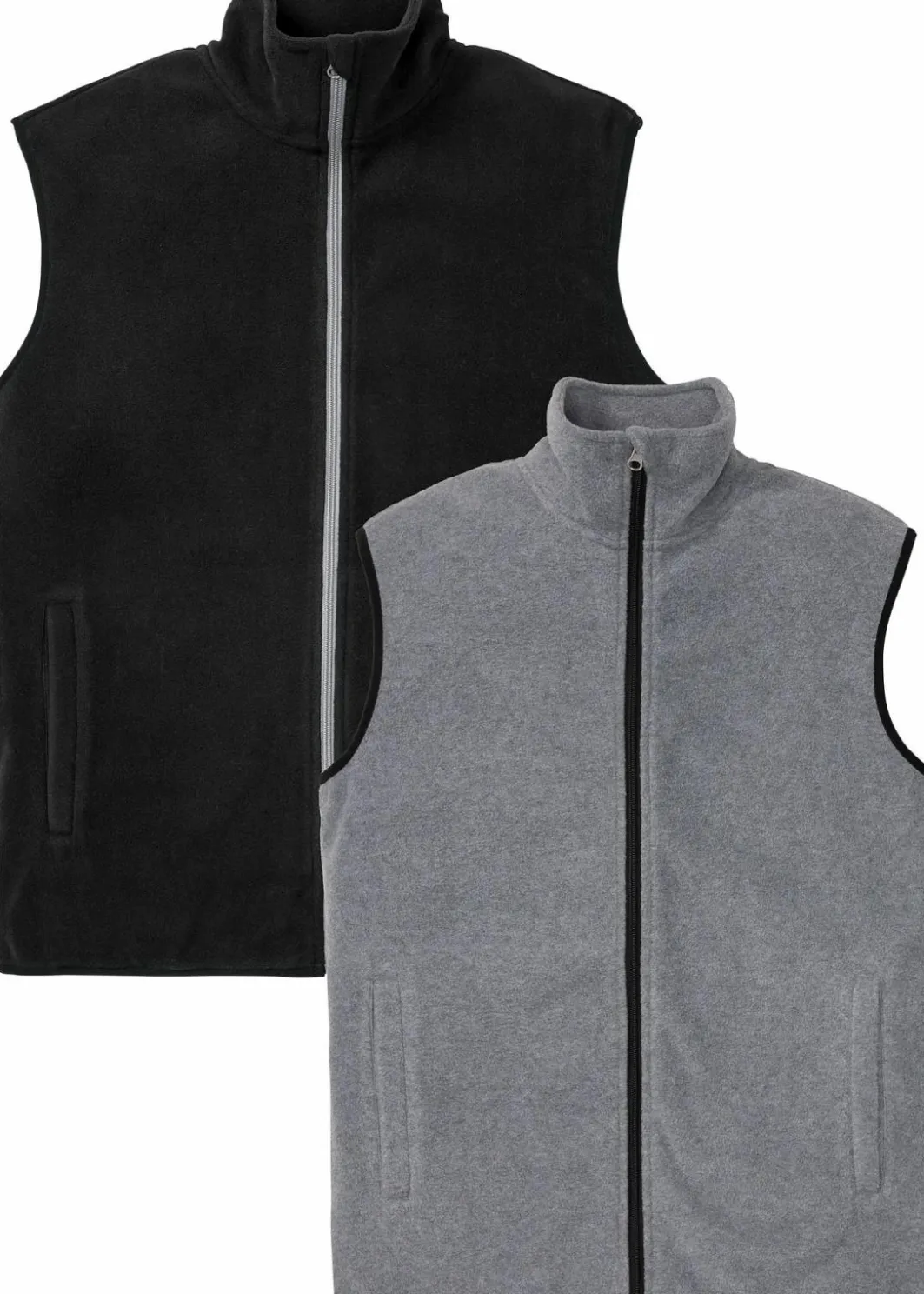 Online Fleece Weste (2er Pack) Herren Große Größen|Basics