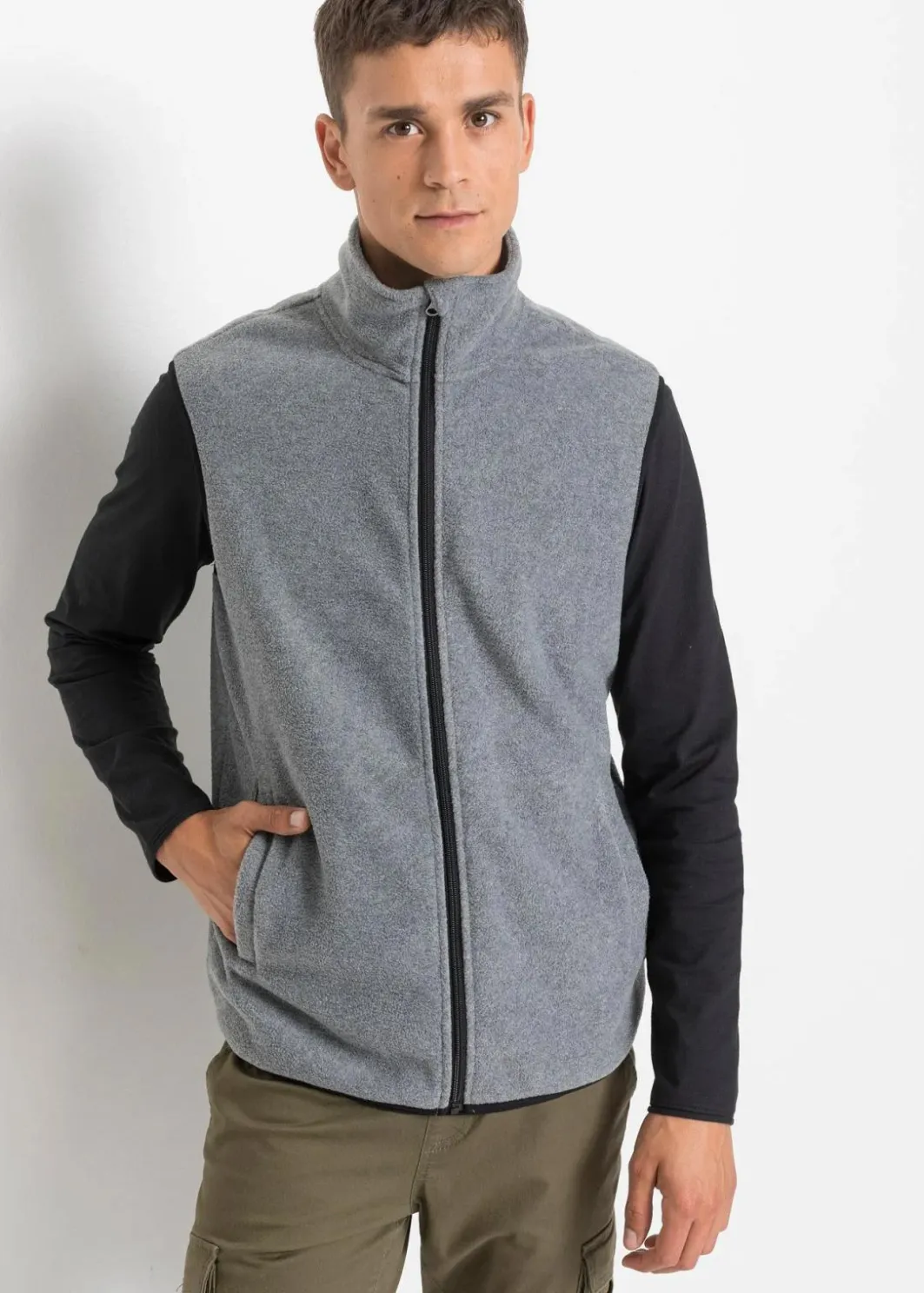 Online Fleece Weste (2er Pack) Herren Große Größen|Basics