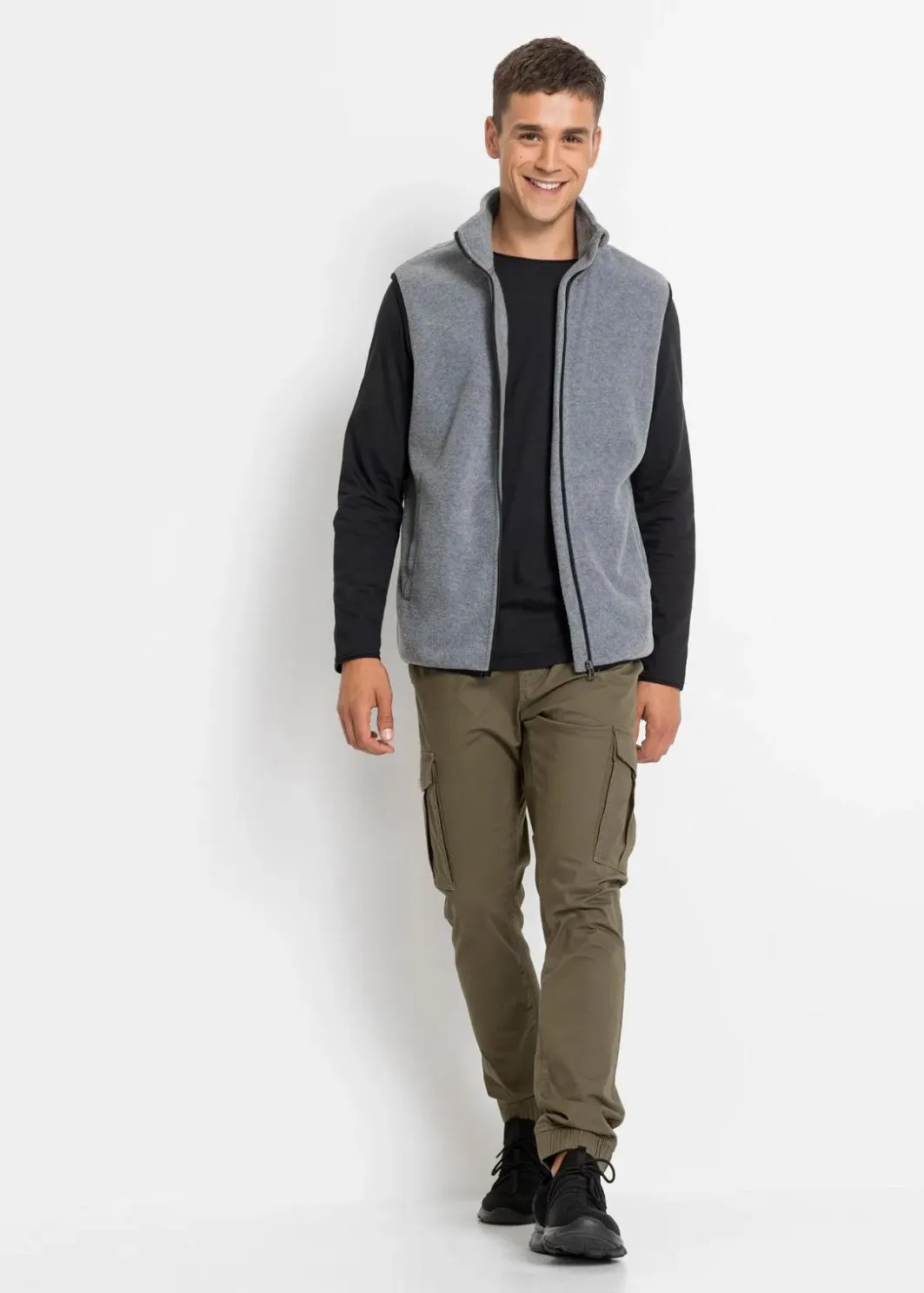 Online Fleece Weste (2er Pack) Herren Große Größen|Basics