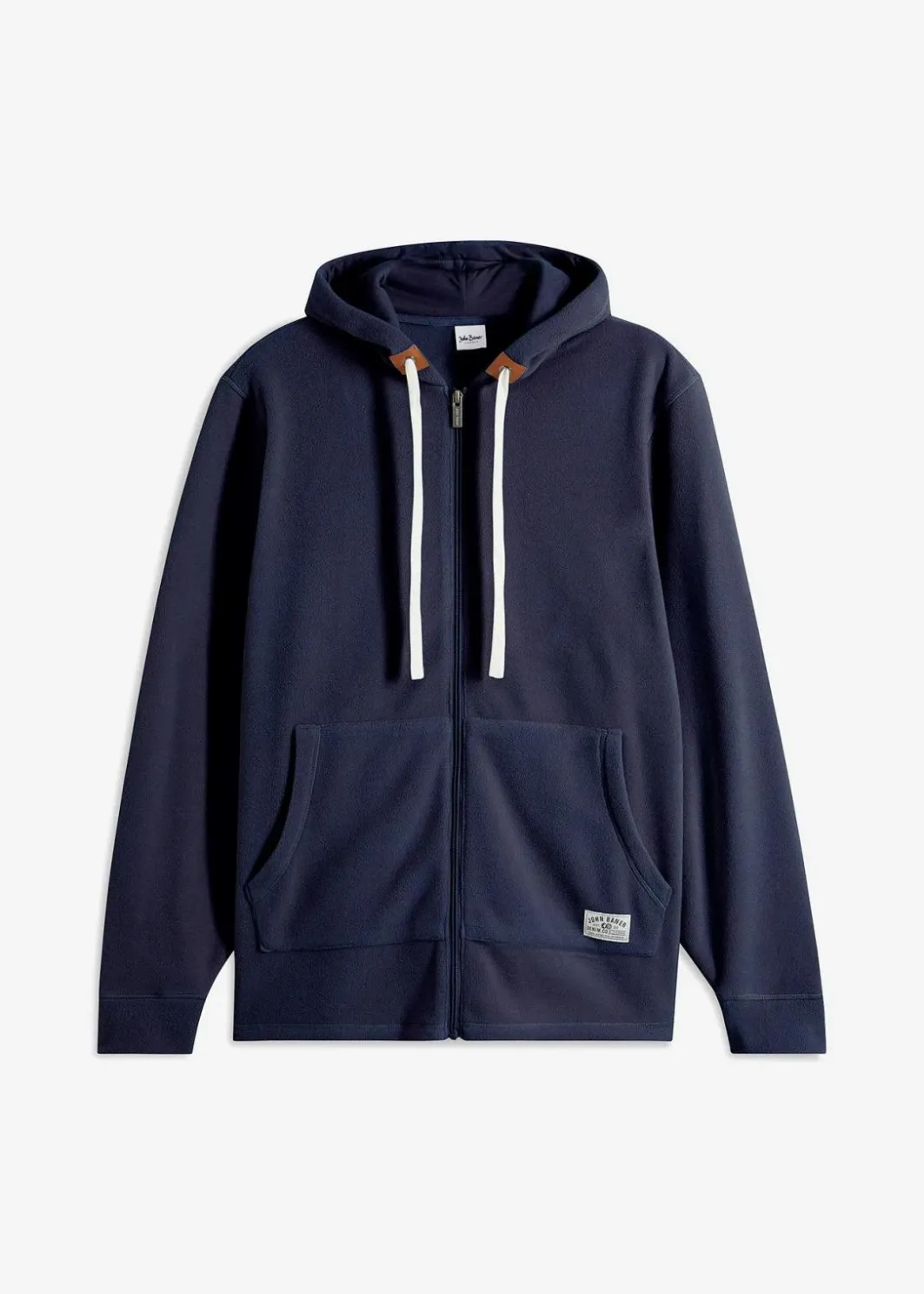 Herren bonprix Große Größen|Thermobekleidung|Fleecejacke mit Kapuze und aufgesetzten Taschen