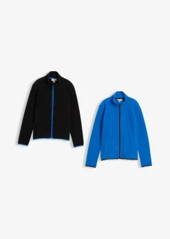 Kinder bonprix Jungen 9-16 Jahre·Mehrfachpacks|Jungen 9-16 Jahre·Jacken & Outdoor|Fleecejacke mit Stehkragen (2er Pack)