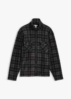 Herren bonprix Große Größen|Outdoorbekleidung|Fleecejacke mit Stehkragen