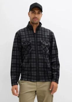 Herren bonprix Große Größen|Outdoorbekleidung|Fleecejacke mit Stehkragen