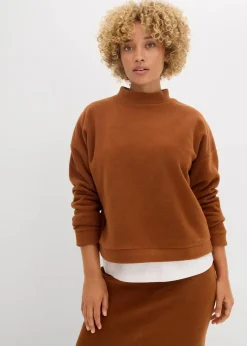 Damen bonprix Bekleidung·Blusen & Tuniken|Zweiteiler & Sets|Fleecepullover