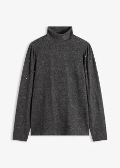 Online Fleeceshirt aus fließendem Viskose-Mix Damen Shirts & Tops