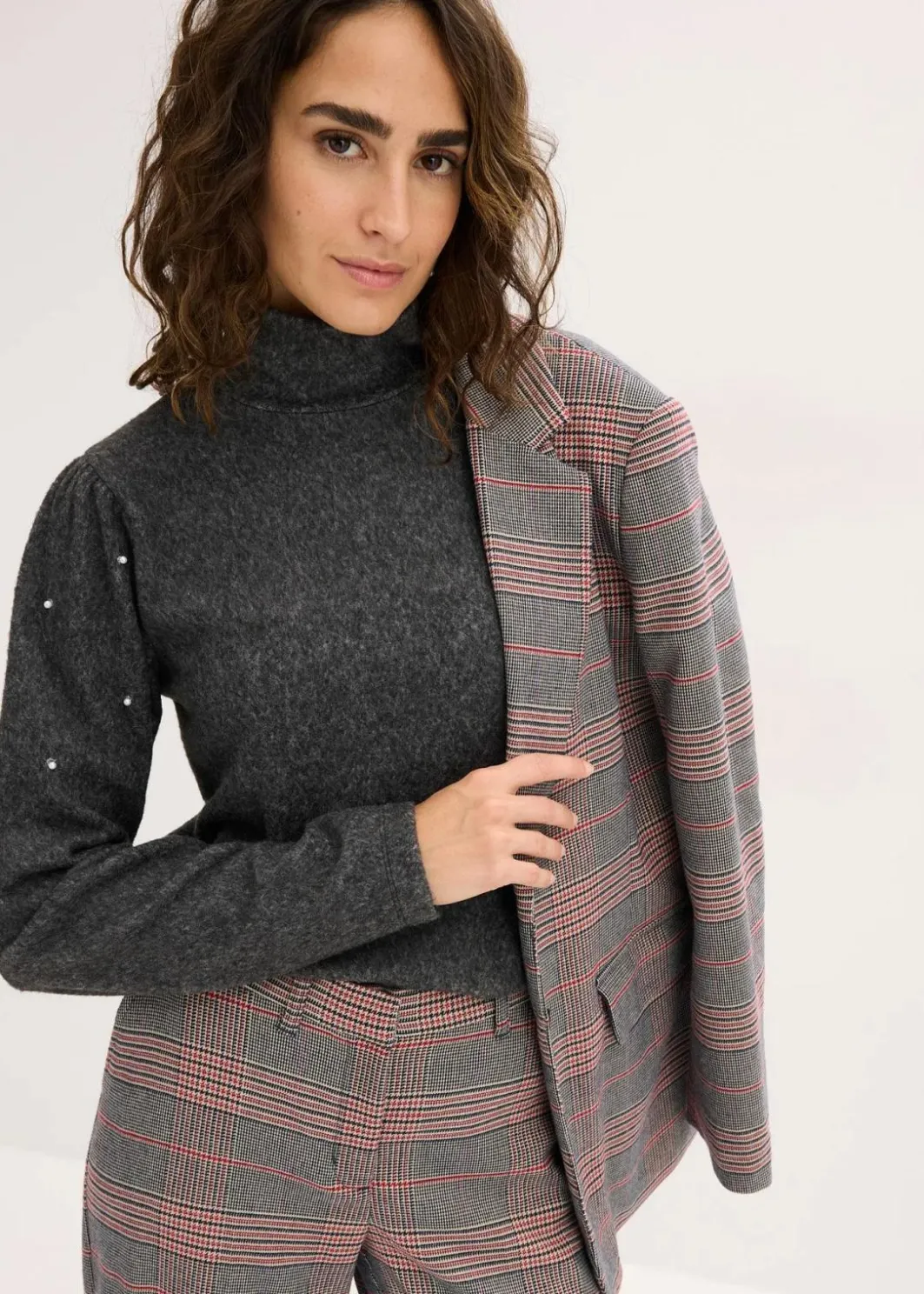 Online Fleeceshirt aus fließendem Viskose-Mix Damen Shirts & Tops