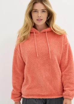 Fleeceshirt aus Teddy Damen Nachhaltigere Materialien|Sweat