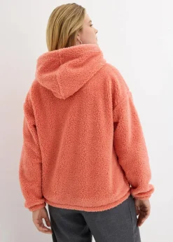 Fleeceshirt aus Teddy Damen Nachhaltigere Materialien|Sweat