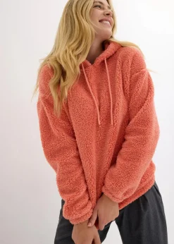 Fleeceshirt aus Teddy Damen Nachhaltigere Materialien|Sweat