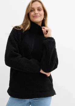 Online Fleeceshirt mit Stehkragen Damen Bekleidung·Blusen & Tuniken|Sweat
