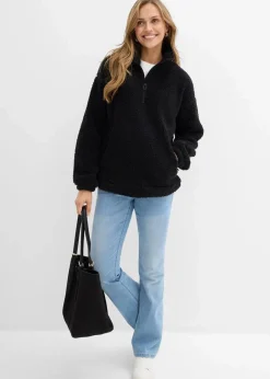 Online Fleeceshirt mit Stehkragen Damen Bekleidung·Blusen & Tuniken|Sweat