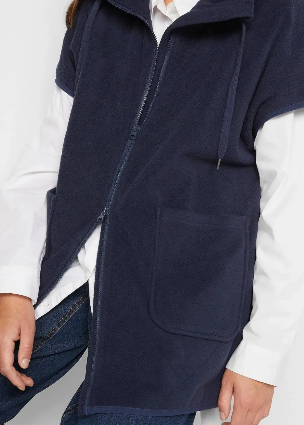 Damen bonprix Sweat|Jacken & Mäntel|Fleece-Weste aus recyceltem Polyester