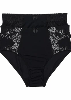 Online Formslip mit Stickerei (2er Pack) Damen Wäsche·Höschen|Höschen