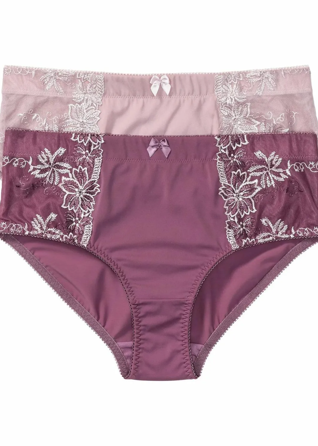 Damen bonprix Höschen|Wäsche·Höschen|Formslip mit Stickerei (2er Pack)