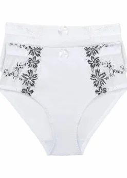 Outlet Formslip mit zarter Stickerei (2er Pack) Damen Wäsche·Höschen|Nachhaltigere Materialien