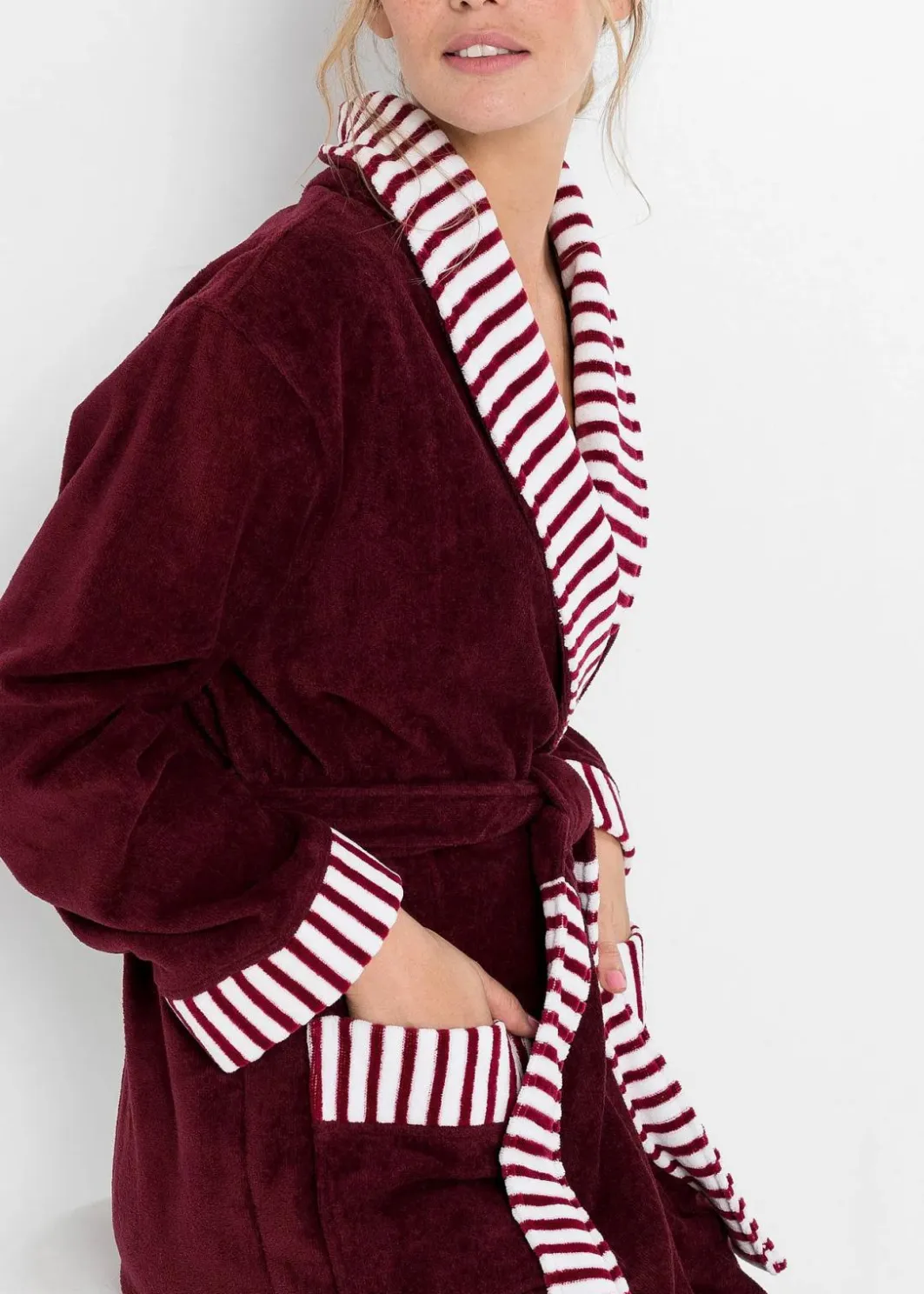 Damen bonprix Wäsche·Bademäntel|Bademäntel|Frottee Bademantel aus Baumwolle
