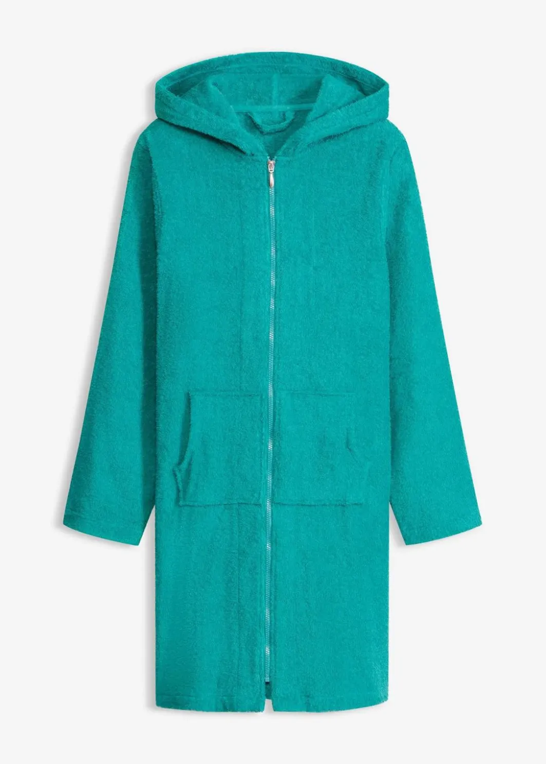 Clearance Frottee Bademantel aus Bio-Baumwolle mit Reißverschluss Damen Wäsche·Bademäntel|Nachhaltigere Materialien