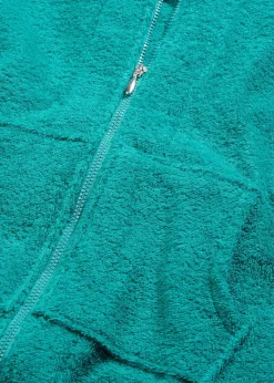 Clearance Frottee Bademantel aus Bio-Baumwolle mit Reißverschluss Damen Wäsche·Bademäntel|Nachhaltigere Materialien