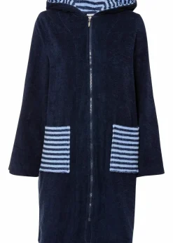 New Frottee Bademantel aus Bio-Baumwolle mit Reißverschluss Damen Wäsche·Bademäntel|Nachhaltigere Materialien