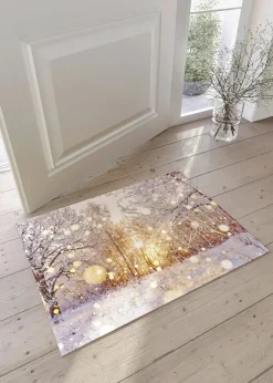 bonprix Fußmatten|Fußmatten|Fußmatte mit winterlicher Landschaft