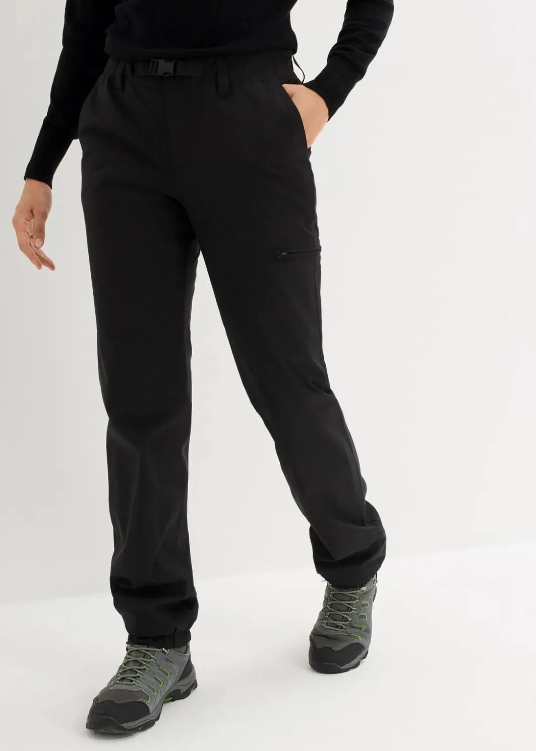 Damen bonprix Nachhaltigere Materialien|Funktionhose mit Fleecefutter und Taschen, wasserdicht