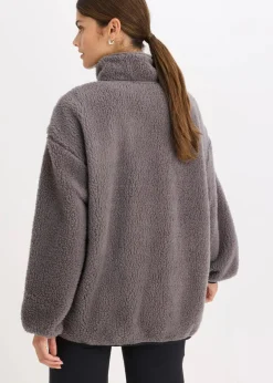Online Funktions-Fleece Sportjacke, oversized Damen Bekleidung·Sweat|Bekleidung·Hosen