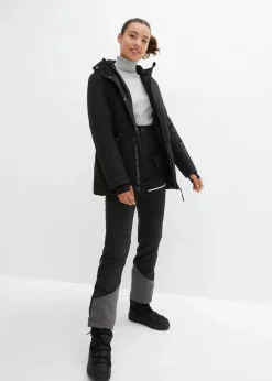 Damen bonprix Nachhaltigere Materialien|Funktionshose aus Softshell mit Stretch, wasserabweisend