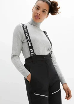 Damen bonprix Nachhaltigere Materialien|Funktionshose aus Softshell mit Stretch, wasserabweisend